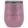 4th Anniversary Wine Tumbler for Girlfriend You've Been Awesome for 4 Years 12 oz. Stainless Steel Engraved Insulated Hot Cold Cup Light Purple view 1