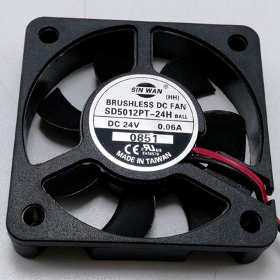 For SINWAN SD5012PT-24H 24V 0.06A 5CM 5010 inverter cooling fan