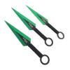 27" Tactical Machete with 3 Fixed Blade Set. Stainless Steel Blade. for Outdoor Camping Cutting Ropes - Branches, Collection, Gift (Green) view 3