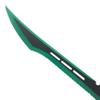 27" Tactical Machete with 3 Fixed Blade Set. Stainless Steel Blade. for Outdoor Camping Cutting Ropes - Branches, Collection, Gift (Green) view 4