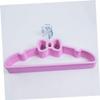 10pcs Cute Shape Plastic Hangers Versatile Non- Coat Rack for Clothes Storage for Home Organization and Everyday Use Style view 4