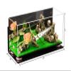 Better Display Cases Versatile Clear Acrylic Trucks, Trains and Rockets Display Case - Large Rectangle Box with Mirror Case, Pink Risers, Turf Base and Wall Mount 17" x 6" x 7" (A019/V46) view 2