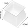 Qiwang 16 Legs Protective Floor mats, Silicone Leg Cap Protective Cover, Cover Furniture Legs to Prevent Scratches and Noise Without Leaving Traces (White Square 1.5 inch) view 2