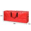 Sattiyrch Christmas Tree Storage Bag - Fits Up to 7.5 ft Holiday Xmas Disassembled Trees with Durable Reinforced Handles & Dual Zipper - Waterproof Material Protects from Dust,Moisture(Red) view 2