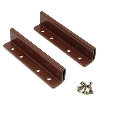 Bitray 2 PCS Bed Frame Post Double Hook Slot Bracket Hanging Piece Bed Hook Plates with Screws (5.9inch Length)