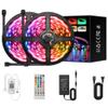 Yetaida LED Strip Lights Kit: 5050, 60 LEDs/Meter, 12V (10 Meters in Total), with Power Adapter (12V) + RGB Controller+ 44 Key Remote, Controlled by IR Remote and APP view 1