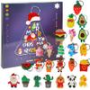 Ogrmar Christmas Advent Calendar for Kids Holiday Countdown Calendar with 24 Pcs Micro Lovely Silicone Doll Key Ring Christmas Holiday Gift for Children view 1
