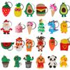 Ogrmar Christmas Advent Calendar for Kids Holiday Countdown Calendar with 24 Pcs Micro Lovely Silicone Doll Key Ring Christmas Holiday Gift for Children view 2
