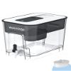 Waterdrop 40-Cup Large Water Filter Dispenser with 1 Filter, 200-Gallon Long-Life, for Home and Office, 5X Times Lifetime, Reduces Chlorine, PFOA/PFOS and More, BPA Free, Black view 1