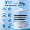 Waterdrop 40-Cup Large Water Filter Dispenser with 1 Filter, 200-Gallon Long-Life, for Home and Office, 5X Times Lifetime, Reduces Chlorine, PFOA/PFOS and More, BPA Free, Black view 2
