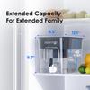 Waterdrop 40-Cup Large Water Filter Dispenser with 1 Filter, 200-Gallon Long-Life, for Home and Office, 5X Times Lifetime, Reduces Chlorine, PFOA/PFOS and More, BPA Free, Black view 3
