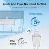 Waterdrop 40-Cup Large Water Filter Dispenser with 1 Filter, 200-Gallon Long-Life, for Home and Office, 5X Times Lifetime, Reduces Chlorine, PFOA/PFOS and More, BPA Free, Black view 4