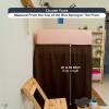 Cottington Lane Extended Ruffled College Dorm Bed Skirt Twin XL 42 Inch Drop, Premium Quality 1800 Brushed Microfiber Extra Long Dust Ruffle, Chocolate view 3