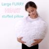 PERFECTTO Set of 2 Decorative Throw Pillows for Girls. White Fluffy Heart and Soft Rainbow Pillow. Plush Pillows for Kids Bedroom Dcor Toddlers Princess Room, Fun and Cozy for Teepee Tent view 3