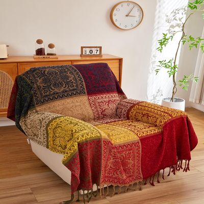 AIVIA Boho Couch Sofa Slipcover Throw Blanket, 2024 Ideal Gifts for Christmas Bohemian Gift for Mom Dad Women Grandma Wife Daughter Sister (87" x 103")