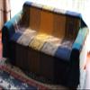 AIVIA Bohemian Throws Blanket, Chenille Woven Colorful Recliner Chair Couch Throw Futon Furniture Cover Sofa Slipcover Bed Blanket w/Boho Fringe - 87" x 103" Large Oversized, Teal Yellow view 4