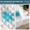 UNILIBRA Cal King Mattress Cover Waterproof, Deep Pocket Mattress Pad Protector Fits to 6''-21'', Breathable Hollow Cotton Filling Quilted Mattress Protector for California King Size view 2