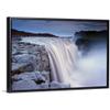 Dettifoss, Jokulsargljufur National Black Float Frame Canvas Art, Waterfall Artwork view 1