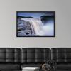 Dettifoss, Jokulsargljufur National Black Float Frame Canvas Art, Waterfall Artwork view 3