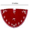 Clispeed Knitting Acrylic Carpet Christmas Tree Skirt Xmas Tree Bottom Cover Home Decoration (Red, 95cm) view 2