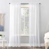 No. 918 Emily Sheer Voile Rod Pocket Curtain Panel, 59" x 120", White view 1