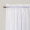 No. 918 Emily Sheer Voile Rod Pocket Curtain Panel, 59" x 120", White view 2