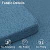 Shinnwa Kitchen Chair Cushions Set of 4, Non-Slip Dining Chair Cushions with Ties and Machine Washable Cover, 4 Pack, 17 x 16.5 x 2in, Blue view 3