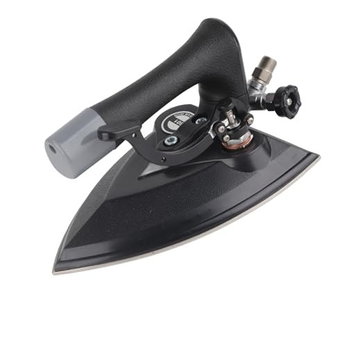 Pssopp Industrial Steam Iron, Full Press Dedicated for Dry-Cleaning Shop & Clothing Factory Boiler, Black, High Temperature Steam for Easy Fabric Stretching