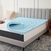 LUCID 3 Inch Gel Memory Foam Mattress Topper, California King size  5 Zones  Cooling Gel Infusion  CertiPur Certified Foam view 1