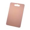 Baikai Kitchen Cutting Board, Stainless Steel Rose Gold Durable Chopping Board, Butcher Block Board with Easy Grip Handle for Meat, Fruit, Vegatable, Cheese (14 x 10 inch) view 1