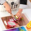 Baikai Kitchen Cutting Board, Stainless Steel Rose Gold Durable Chopping Board, Butcher Block Board with Easy Grip Handle for Meat, Fruit, Vegatable, Cheese (14 x 10 inch) view 3