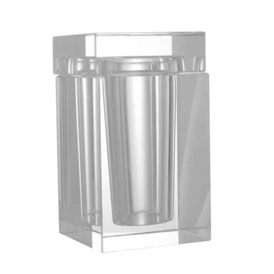 Cabilock Toothpick Holder Lid Crystal Storage Box Cotton Swab Dispenser for Kitchen