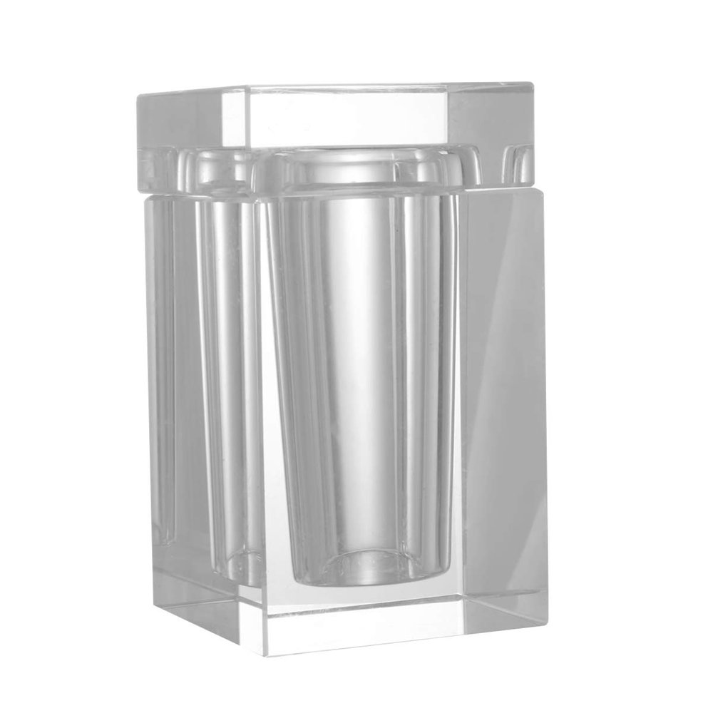Cabilock Toothpick Holder Lid Crystal Storage Box Cotton Swab Dispenser for Kitchen