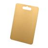 Baikai Kitchen Cutting Board, Stainless Steel Gold Durable Chopping Board, Butcher Block Board with Easy Grip Handle for Meat, Fruit, Vegatable, Cheese (14 x 10 inch) view 1
