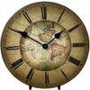 1596 World Map Wall Clock | Ultra Quiet Quartz Mechanism | Hand Made in USA Beautiful Crisp Lasting Color | Comes in 8 Sizes | 15 Inch view 1