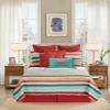 C&F Home Ezekiel Ridge 3 Piece Red Blue and Tan Southwest Stripes King Quilt Set Quilt and Sham Bedding Set King Blue view 2