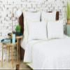 carol & frank Spencer Queen Quilt White Blanket Cotton Machine Washable Soft Cozy for Couch Sofa Or Bed Full/Queen White view 3