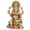 Brass Ganesha Bhagwan Statue in Blessing Posture Ganesh Idol Ganpati Murti for Home Entrance Decor Diwali Festival Gift Success Good Luck view 1