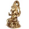 Brass Ganesha Bhagwan Statue in Blessing Posture Ganesh Idol Ganpati Murti for Home Entrance Decor Diwali Festival Gift Success Good Luck view 3