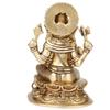 Brass Ganesha Bhagwan Statue in Blessing Posture Ganesh Idol Ganpati Murti for Home Entrance Decor Diwali Festival Gift Success Good Luck view 4