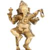 Dancing Ganesha Statue Hindu Brass Sculpture for Home Dcor 8.5 X 5 Inches Religious Gifts view 2