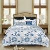 C&F Home Casablanca Bay 3 Piece White and Blue Coastal Beach Theme Pattern Full/Queen Quilt Set Quilt and Sham Bedding Set Full/Queen 3 Piece Set White view 4