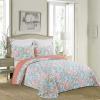 C&F Home Oceanaire Seafoam Twin Bedspread 100% Cotton Lightweight Machine Washable Reversible Bedspread Coverlet Twin Seafoam view 1