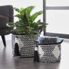 Deco 79 Storage Basket, S/2 11", 9" H, Black view 1