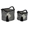 Deco 79 Storage Basket, S/2 11", 9" H, Black view 2