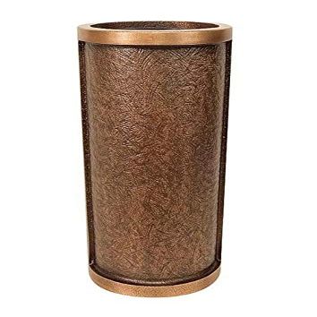 legendURN Grave vase Bronze in Several Colors | Beautiful Bronze Cemetery Vase for Cremation Urn Monuments