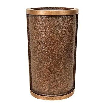 legendURN Grave vase Bronze in Several Colors | Beautiful Bronze Cemetery Vase for Cremation Urn Monuments