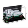 Better Display Cases Versatile Clear Acrylic Trucks, Trains and Rockets Display Case - Large Rectangle Box with Mirror Case, Green Risers and Black Base 17" x 6" x 7" (A019/V46) view 2