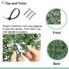 SunnyRoyal 25 Pcs 20"x20" Artificial Boxwood Panels Grass Wall Greenery Backdrop Decor Privacy Hedge Fence Screen for Outdoor Indoor Backyard Garden Decoration, Buxus White view 4