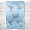 Pocket Watch Repeater Poster Print, Jeweler Gift, Watch Blueprint, Clockmaker Gift, Pocket Watch Design, Horology Gifts Blue Steel (24 inch x 36 inch) view 1